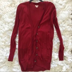 Xhileration Red Cardigan